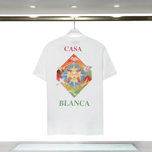 Camisa Casablanca 22ss camisa de diseñador Masao San camisa casual estampada para hombres camisa de seda suelta para mujeres camisa de manga corta casual de lujo hip-hop de manga corta