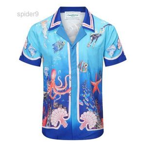 Casablanca Shirt Men Designer Shirts Casa Blanca Fit Casual Popular Polo Clothing's Topquality Dress Us Size M-3xl Fznl