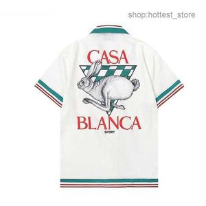 Casablanca Shirt Hommes Designer Chemises Casa Blanca Fit Casual Polo Populaire Vêtements pour hommes Topquality Dress Us Size M-3xl 439