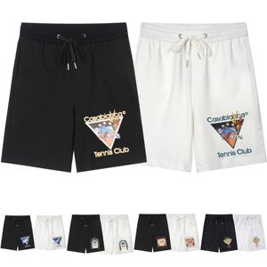 Casablanca shorts casa blanca pantalon designer short longueur du genou femmes hommes coton pant pant de plage pantalon pantalon pantalon pantoure