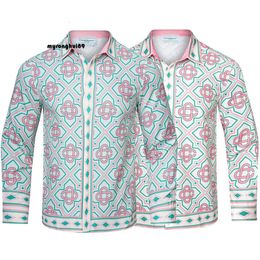 Casablanca t-shirt chemise à carreaux haut de gamme en sergé français, beau Ruffian pour hommes, chemise de vacances de luxe léger et de Style occidental