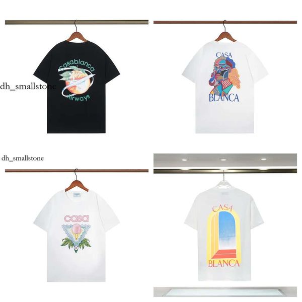 Casablancas Shirt Casa Blancat Shirt Casablanca Casablanc Shirt Casablanc Designer T-shirt Men Designer T-Shirts Spring Summer New Style Sta