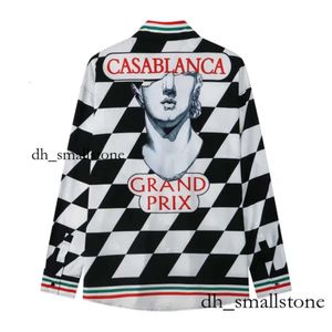 Casablancas Shirt Women Casa Blanca Men Set Casablanc Shirt T-shirts Men Top Fabric Casablanca Long Shirt Summer Men Femmes de haute qualité T 421