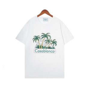 Casablancas T-shirt Designer Originele Kwaliteit Katoen Luxe Merk Kleding Trend Printer Zomer Korte Mouw Maat S-2XL