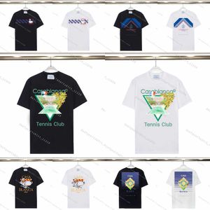 Casablancas Mujeres Diseñador de camisetas para hombres Men Camiseta Tshirt Camiseta Sweinsing Sweatshirt 100 Algodón Camiseta de manga corta Mujeres Diseñador de camisetas