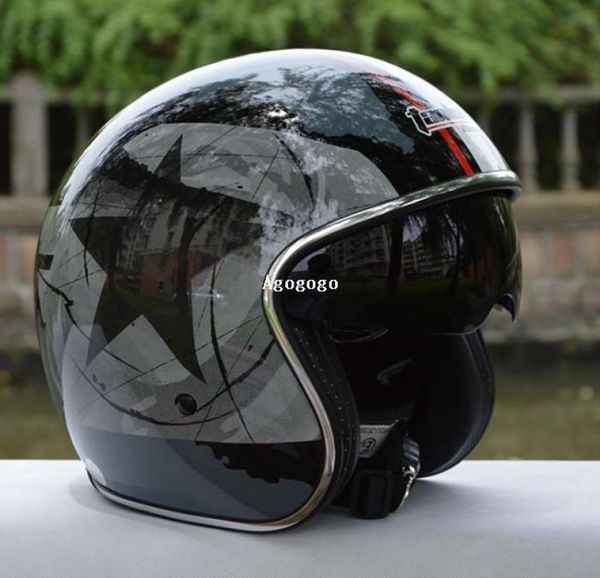 Casco capacetes vintage vetro homme femmes039s Tanked Racing casque ouvert casque Jet Chopper moto casque 7658653