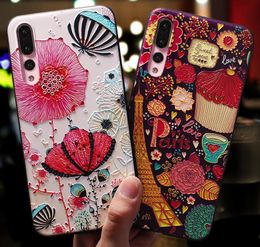 Case 3D Flower Emboss Silicone Phone Cases for Mobile Cases Bow iPhonexr Beschermhoes 8Plus 12Pro