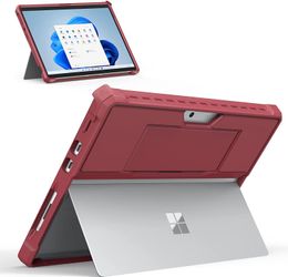 Boîtier de boîtier pour Microsoft Surface Pro 8 13 "tactile 2021 Release Tablet ALLINONE protecteur de couverture robuste avec sangle à main
