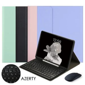 Case Clavier Azerty Keyboard Case voor Samsung Galaxy Tab S9 Fe Case Russische Spaanse toetsenbordafdekking voor Tab S9 Fe 10.9 '' Case SMX510