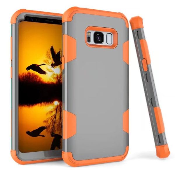 Fundas para Samsung galaxy S8 Funda protectora a prueba de golpes Hybrid Hard Rubber Impact Skin Armor Fundas para teléfonos para Samsung galaxy S8