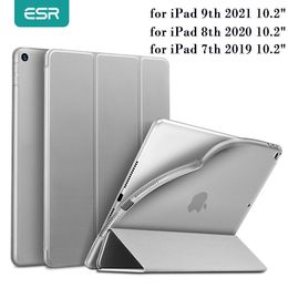 Case ESR Case pour iPad 9 Soft TPU Smart Case pour Apple iPad 7 7th 8 8th 9 9th Generation 2021 10.2inch Couverture pour iPad 8th 2020