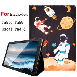 Case pour Blackview Tab 10 Pro Case, PU Leather Protective Couvercle pour Blackview Tab10 Tab 9 Tab 11 12 13 PAD OSCAL 8 10,1 pouces PC