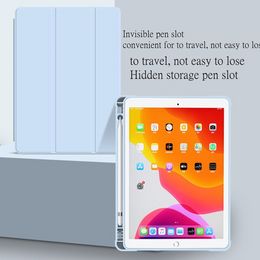 Case voor iPad Air 5 Air 4 10,9 2020 Pro 11 10.5 Air 9.7 2018 Mini Smart Cover met potloodhouder iPad 9 10.2 7e 8e generatie