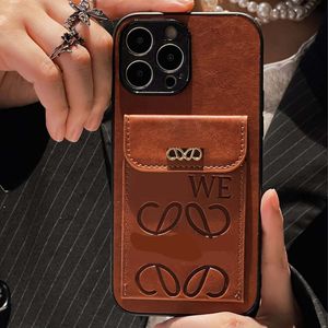 Funda para iPhone 15 Pro Max Leather, 15 14 13 12 Plus Pro Magnífico Diseñador Moda Lujo Excelente Agarre A prueba de golpes Cubierta trasera ultra delgada