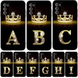 Voor Motorola Moto G40 Fusion G50 5G G60 4G G60S Case Telefoon Achterkant Siliconen Zwart Tpu gouden Letters