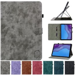 Étui pour Lenovo Tab M10 Case de 2e génération Couverture de tablette de gamme de tiger Kawaii Tiger Couverture pour Lenovo Tab M10 HD 2 GEN TB X306F X306X CASE