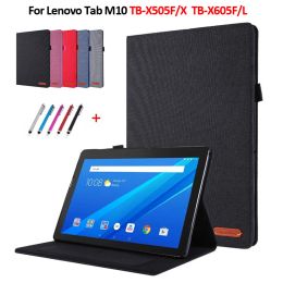 Case pour Lenovo TBX505x Cowboy Flip Tablet Cover pour Funda Lenovo Tab M10 Case 10,1 pouces TBX605F X605L TB X505F TB X505L COQUE