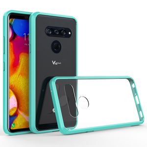 Case voor LG K40 K12 Plus / V50 Thinq / G8 ThinQ Premium Transparant Flexibele TPE Gel ultradunne anti-krasbumper Hardpaneel beschermhoes