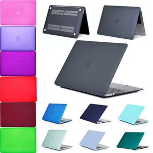 MacBook Air Pro 11 12 13 14 15 16 Inch Case Matte Frost Harde voorkant achterkant Full Body Apple laptop Retina hoesjes Shell Cover A2442 A2485 A1369 A1466 A1708 A2941