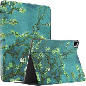 Funda para el nuevo iPad Pro 12.9, funda ligera de piel premium con función atril [carga Apple Pencil de 2.ª generación + encendido/apagado automático], cubierta trasera rígida de PC para Apple iPad Pro 12.9