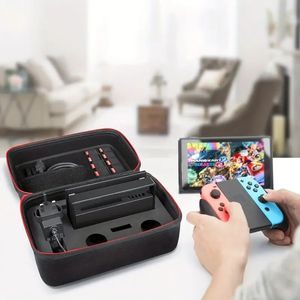 Case voor NS Switch/Switch OLED-hoes - Luxe verzendkoffer voor Switch Console, Switch Dock, AC-voedingsadapter, Pro Control en 10 gamingcartridges