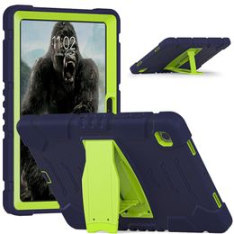 Case voor Samsung Galaxy Tab A8 10,5 inch 2021 SMX200 Smx205 Case Kids Safe Armor Shockproof PC Siliconen Hybrid Stand Tablet Cover