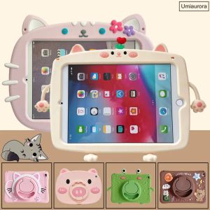 Case voor Samsung Galaxy Tab A8 10.5 SMX200 X205 T290 A7 SMT500 S6 Lite SMP610 SMT220 Tablet Cover Kids Rotatiehandgreep Standkast