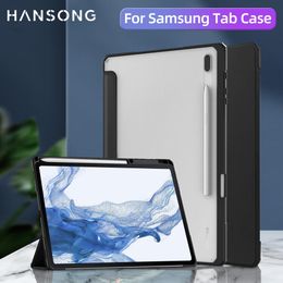 Caso para Samsung Galaxy Tab S7 11 "Caso acrílico para Tab S6 Lite 10.4" S8 11 "S7 Plus S7 Fe S8 Plus 12.4" S8 Ultra 14.6 "Cubierta de tableta