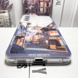 Case for Xiaomi 13 12t Redmi Note 12 11 10 Pro Turbo Poco F5 F4 F3 X5 X4 X3 GT Japanse esthetische Tokyo Anime Street Soft Cover