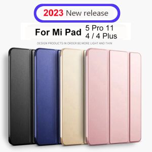 Case voor Xiaomi Mi Pad 4 Plus / Pad4 Smart Case Tablet Silicon Pu Leather Flip Cover Mipad 5 Case Pro 11 Volledige beschermer Sleep