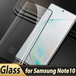 Kastvriendelijk schermbeschermer gebogen gehard glas voor Samsung Galaxy S21 Ultra Note 20 10 9 8 S10 S9 S8 plus 3D no Wips