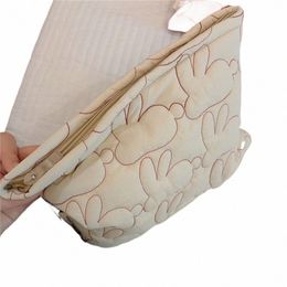 Cas Filles Titulaire de la carte Cott Grand sac à main Portefeuilles Animaux Femmes Sac de rangement Lapin Sac cosmétique Maquillage Rouge à lèvres Sac L0bq #