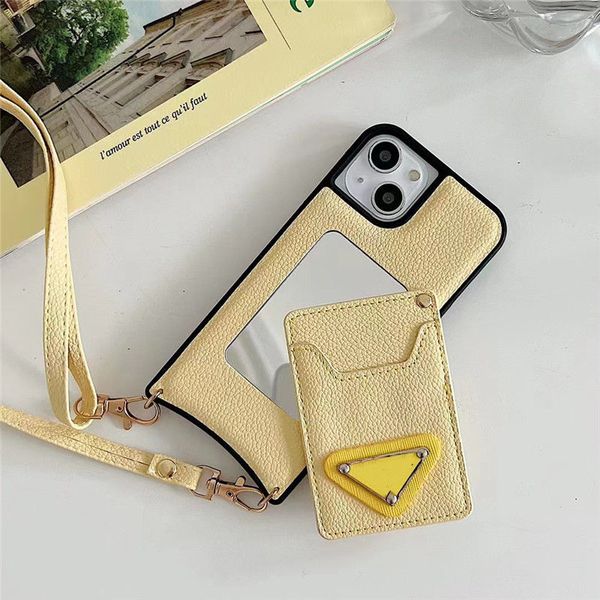 Étui Longe Téléphone Chaîne Épaule Portefeuille Pour iPhone 13promax 13pro 11promax 11 12 12pro 14plus 14 Pro Max Cuir Texture Bandoulière Collier Sangle Coverc s2