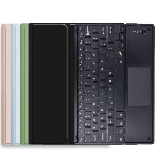 Case Case de teclado magnético para iPad Pro 12.9 2020 2021 Case Pro 11 10.5 9.7 Case inteligente de cuero PU para iPad Air 4 3 2 10.2 7to 8º