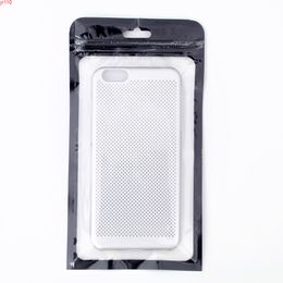 Case Mobile Zwart/Rood Mylar Ziplock Verpakkingstas Met Ophanggat Opslag Voor Mobiele Maskerkoffers 12X22cm 100 PCSgoods