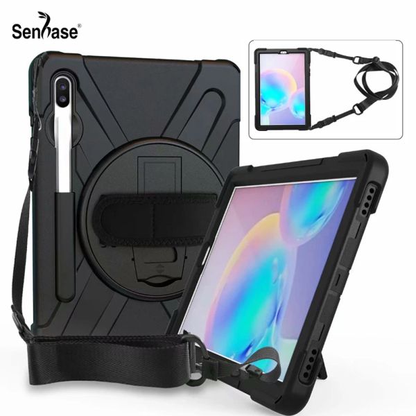 Case de choc pour enfants choc pour enfants PC SILICON SILICON STOUP STRAP COUVERTURE POUR SAMSUNG GALAXY TAB S6 10,5 pouces 2019 SMT860 SMT865