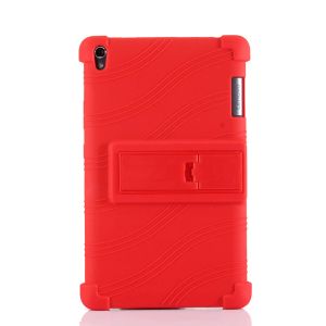 Case Soft Silicon TPU Back Cover Stand pour Lenovo Tab 3 Tab3 8 Plus P8 TB8703 TB 8703F TB8703X TB8703N 8 pouces