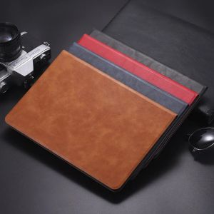 Boîtier Solid Simple Tablet Leather Case pour iPad 9th 8th 7th 10.2 Couverture de support de style livre pour iPad 10th Air 5 4 10.9 Mini 6 3 2 Pro 11