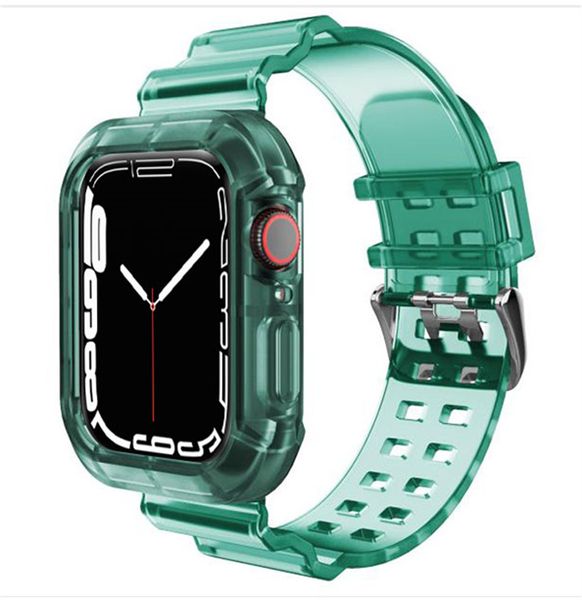 Boîtier + Bracelet Pour Apple Watch 41mm 45mm 44mm 42mm 40mm 38mm Bandes Bracelet De Sport Bracelet Bracelet Iwatch Série 7 6 5 4 3 SE Accessoires Intelligents