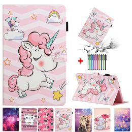 Case tablet voor Samsung Galaxy Tab A7 Case 2020 SMT500 T505 Coque Kids Unicorn Shell voor Samsung Tab A7 Lite Cover 2021 SMT220 T225