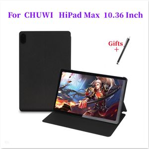 Case Ultra dunne drievoudig standaard case voor Chuwi Hipad Max 10.36inch Tablet Soft TPU -druppelweerstand voor Hipad Max Nieuwe tablet