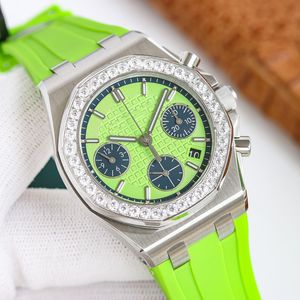 Cas avec diamant montre hommes automatique mécanique 7750 mouvement montres 37mm lumineux étanche saphir montre-bracelet montre de luxe