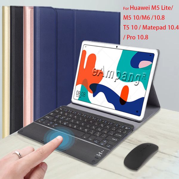 Coque avec clavier tactile pour Huawei Matepad 10.4 T10s 10.1 Pro 10.8 Mediapad M5 10 Pro M6 10.8 M5 Lite 10 T5 avec