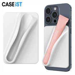 Caseista Diseñador Lip Gloss Suportador de teléfono adhesivo Fuerte Back Silicone Case de lápiz labial Balm de labios Glaze Glaze Manguete sopor móvil para iPhone Android