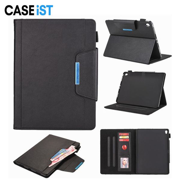 Caselist Luxury Le cuir tablette Case magnétique flip sleep sleep pufet carte de caisse cachette de cache de support de support de couverture folio pour iPad Air Mini Pro 1 2 3 4 5 6 7 8 9,7 10,2 10,5 11 12,9 pouces