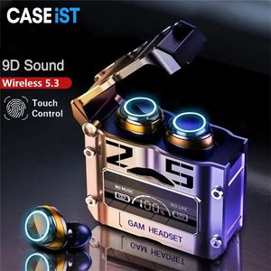 Caseist Mini TWS Écouteurs sans fil Affichage LED HIFI True stéréo Bluetooth 5.3 Écouteur Annulation