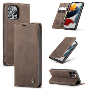 Caseme retro telefoonhoesjes voor iPhone 14 13 12 11 8 7 plus XS XR SE2 SE 3 Wallet Flip Case mobiele telefoonaccessoires