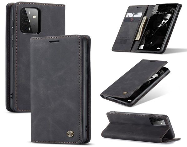 Caseme – portefeuille à rabat en cuir PU mat rétro, étui pour Samsung Galaxy A72 5G A52 A32 S21 Ultra S20 Note 20 S10 Plus9518000