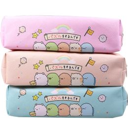 Cajas 12 PCS/LOWAII Sumikko Gurashi Cuchero lápiz Caja de bolsas de lápiz linda Punta de bolígrafo Suministros escolares Canetas zakka