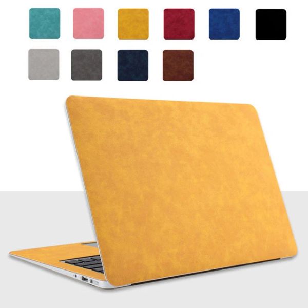 Caisses 13 15 16 11 Étui à couverture en cuir PU 12 pouces pour Apple MacBook Pro Retina 13.3 Air ordinateur portable 2020 A2141 PRO14 A2442 2021 SCIE DE SCHE